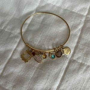 Alex and Ani Friends Frame and Coffee Mug Cluster Bangle